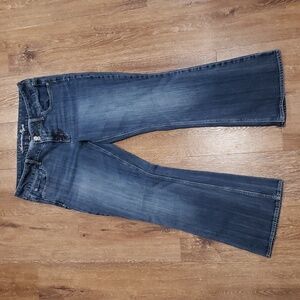 American Eagle Artist Flare Blue Jeans - Womens Size 14 Short